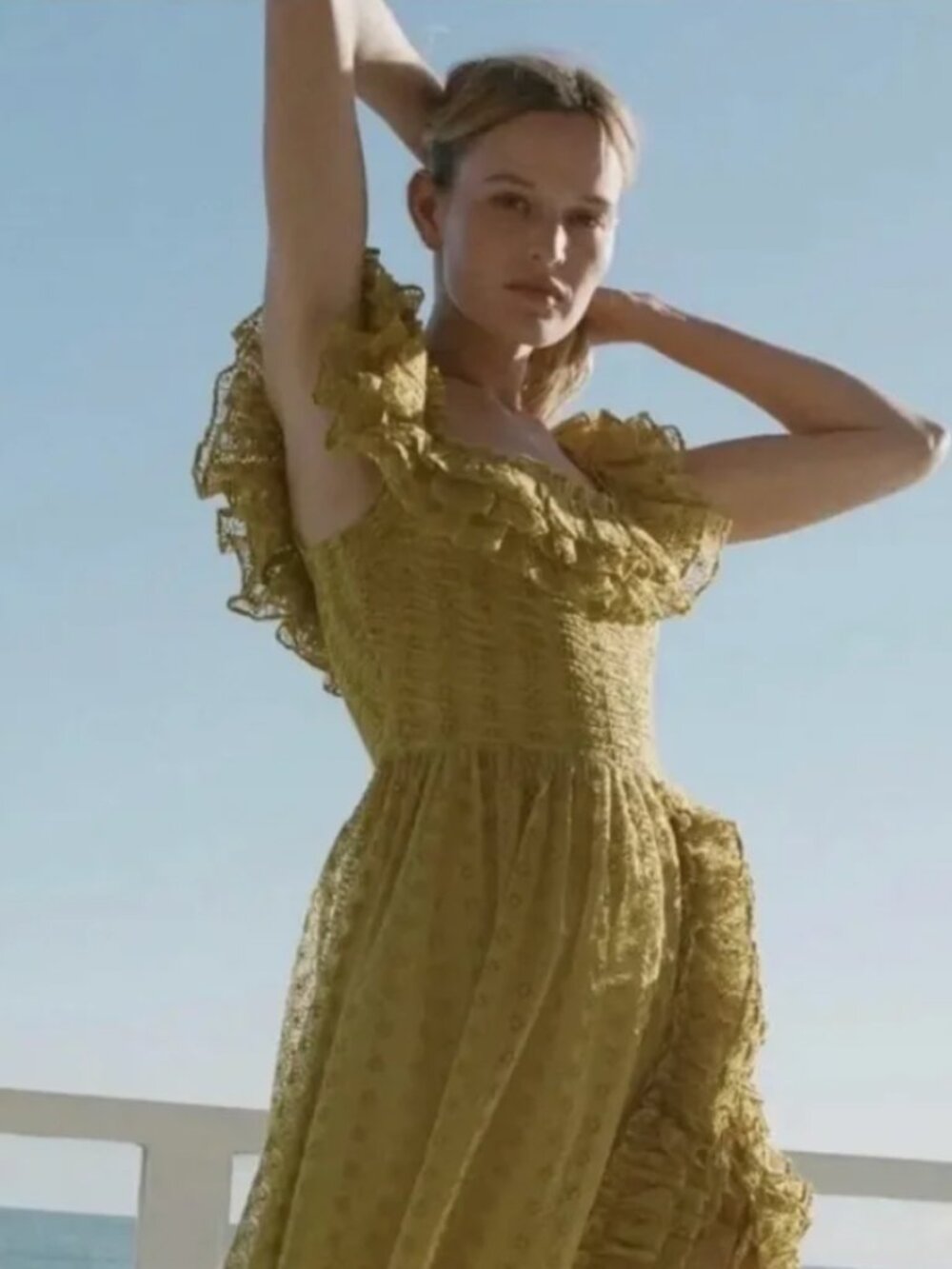 Doen Ernestine Dress - XS - Moss